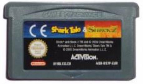 SHARK TALE + SHREK2 GBA CART